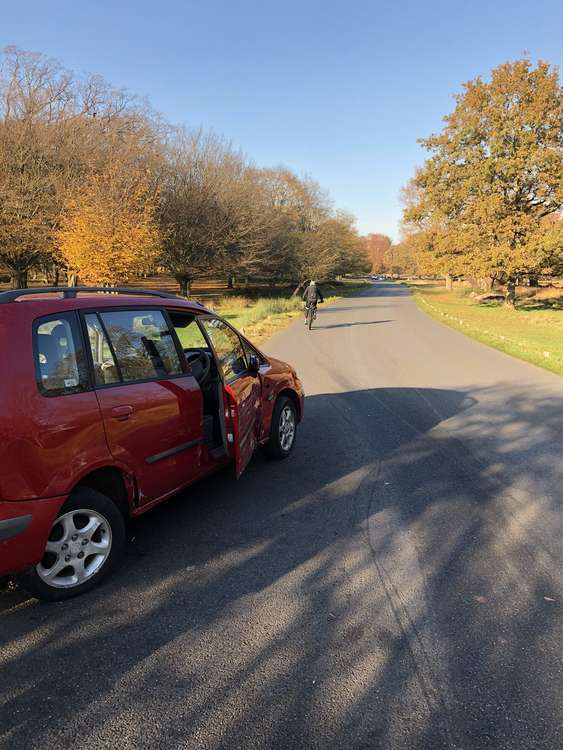 A red Kia was also involved in the collision (Image: Royal Parks Police)