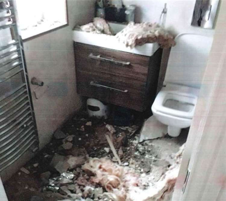 The bathroom is unusable. Credit Richmond Council.