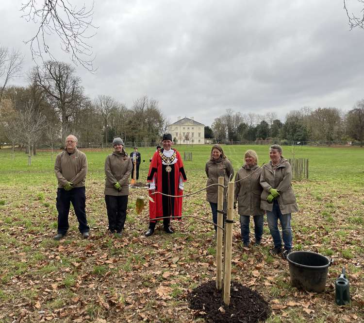 The planting ceremony saw the Mayor of Richmond and Twickenham, local schools and community leaders help plant the trees.