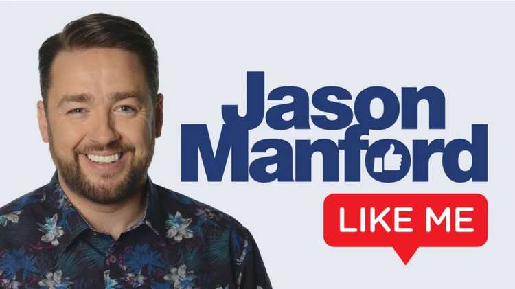 Friday – TV's effortlessly entertaining Jason Manford is back with his new stand-up show 'Like Me'.