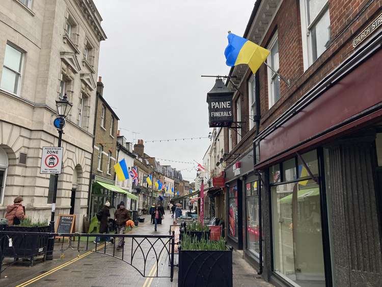 Residents are flying flags for Ukraine while at the same time, digging deep with donations of vital emergency provisions and cash.