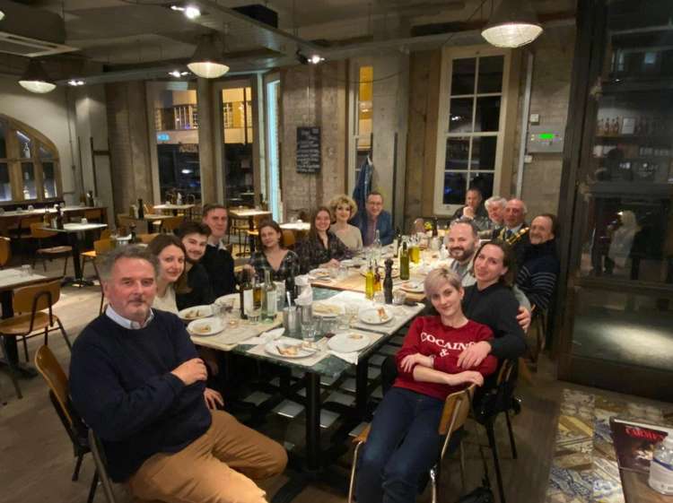 As a gesture of solidarity with the Ukrainian people, a meal for the musicians was organised by Gabriel Irwin, owner of Foot Solutions and Vice Chair of Be Richmond, at the Franco Manca restaurant.