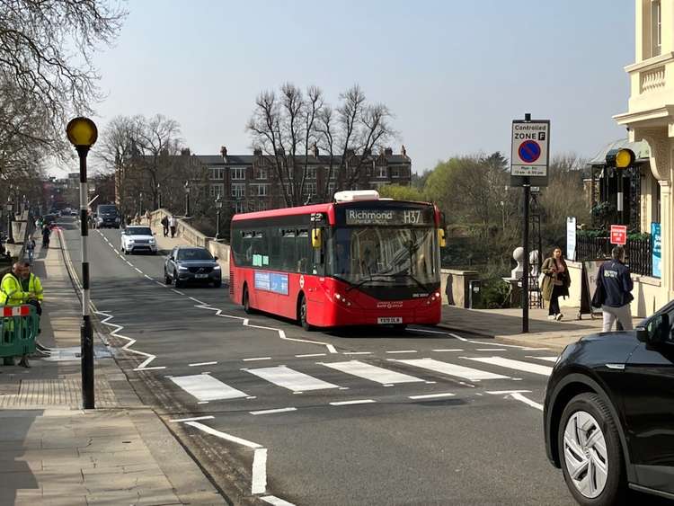 The controversial zebra crossing for Richmond Bridge went live this morning.