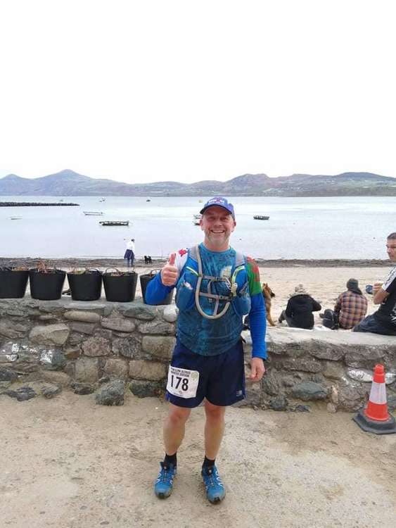 Dave Hursthouse during the Pen Llyn Ultra Marathon.