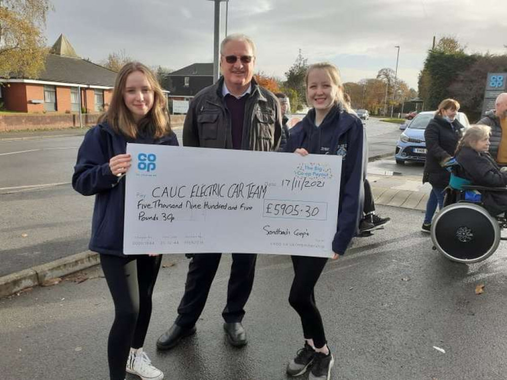 CAUC Electric Car - Cate Rook with Jeff Davies and Phoebe Fogg