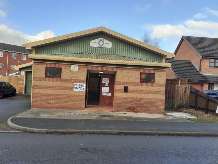 Elworth Scout Hall in School Lane where people are voting today