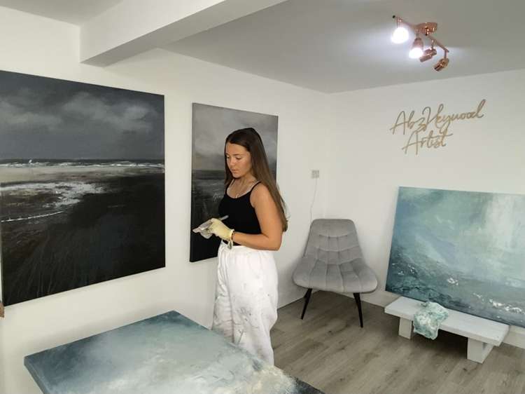 Abz Heywood (23), of Elworth, creates semi-abstract landscapes and seascapes