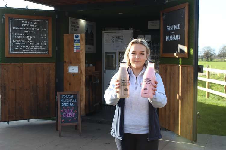 The Brereton Heath farm has been selling milk directly to customers through milkshakes. Etty Holland is manager.