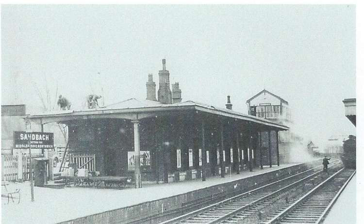 An old photo of Sandbach station (Photo: Friends of Sandbach Station)