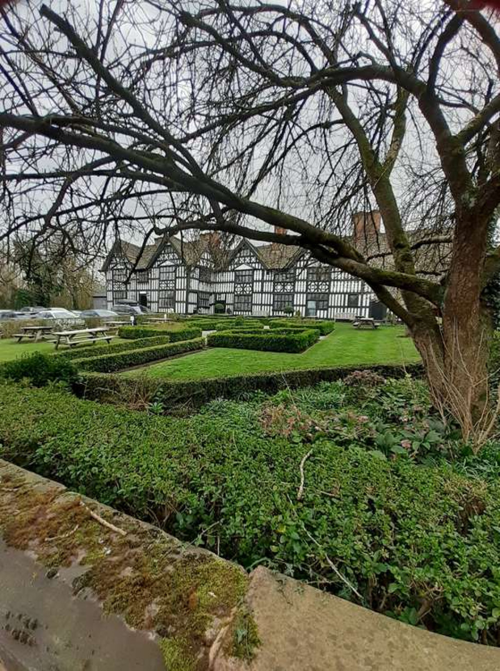 Sandbach's Old Hall looking wonderful today.