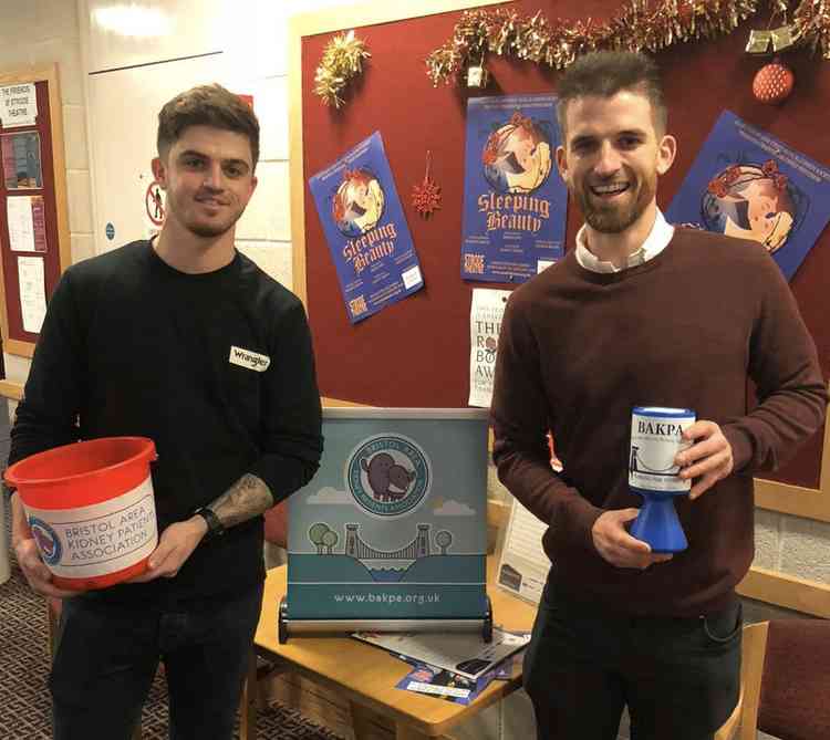 Brothers Charlie Lewis (left) and Harry have thanked panto audiences for raising funds for the Bristol Area Kidney Patients Association