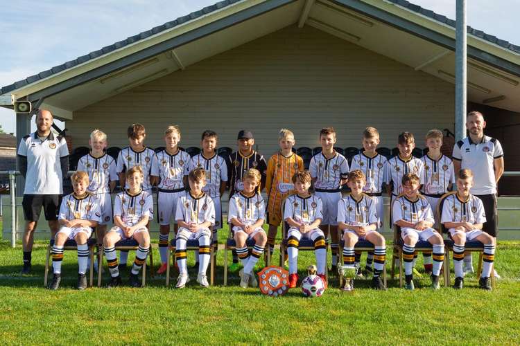 Axminster Town Under 13s pictured in their new strip donated by Lentells Accountants pictured in their new strip donated by Lentells Accountants