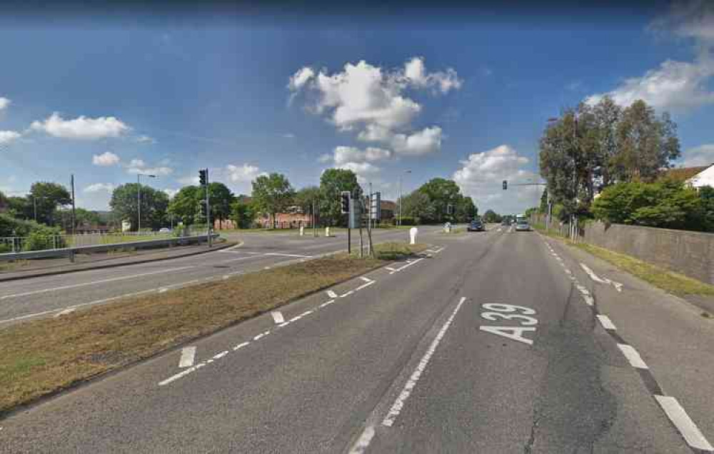 A lane will be closed on the A39 Westway in Street next week (Photo: Google Street View)