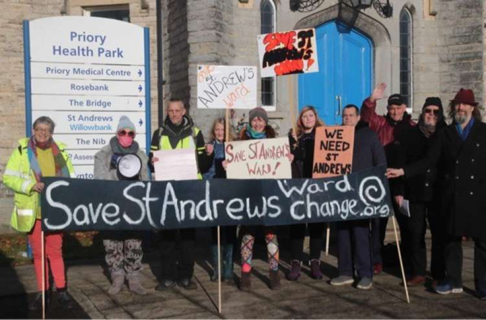 This was the campaigners demonstration in Well on December 4