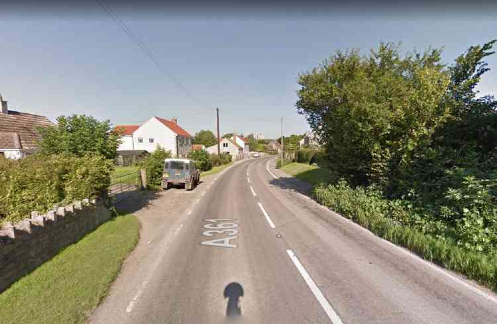 The A361 in Greinton - see today's mobile speed camera locations (Photo: Google Street View)