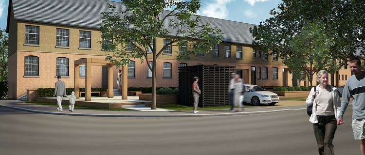 CGI of new homes on Ganges site (Picture credit: Claque Architects)