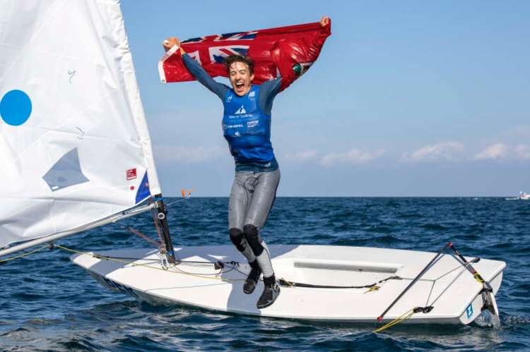 Holbrook student Sebastian Kempe celebrates becoming world champion in Oman (Picture contributed)