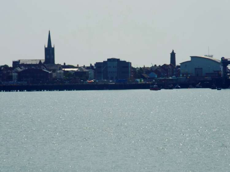 Looking across to Harwich from Shotley