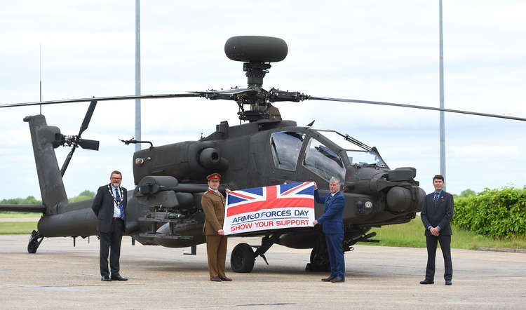 Peninsula councillor Derek Davis among those promoting covenant at Armed Forces Day at Wattisham Flying Station
