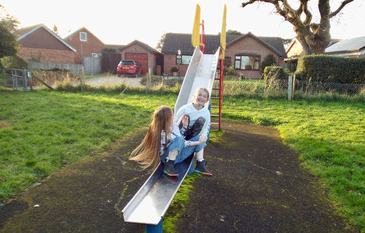 Smiling on the slide (Picture credit: Nub News)