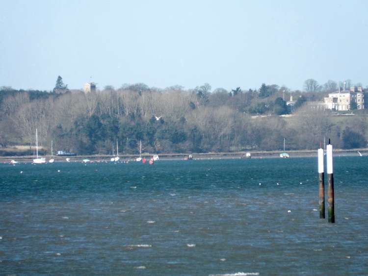 View of Woolverstone Hall from the river