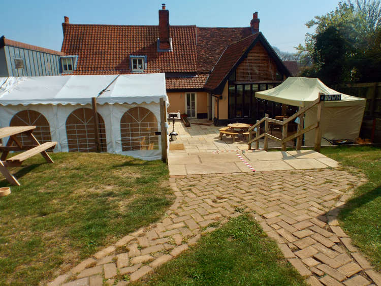 garden area at Freston Boot