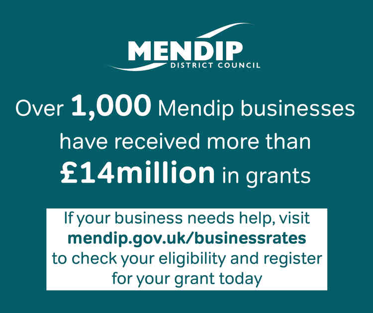 Mendip pays out over £14 million in grants to local businesses