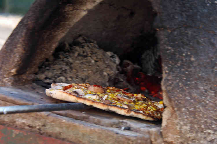 The pizza oven