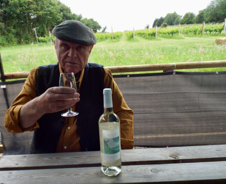 Charlie Haylock when he was at Shotley Vineyard (Picture credit: Peninsula Nub News)