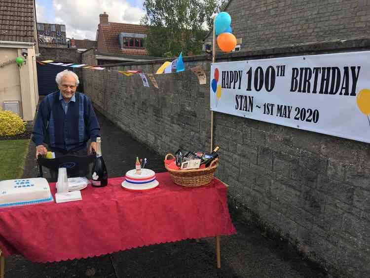 Stan Nicholls celebrates his 100th birthday