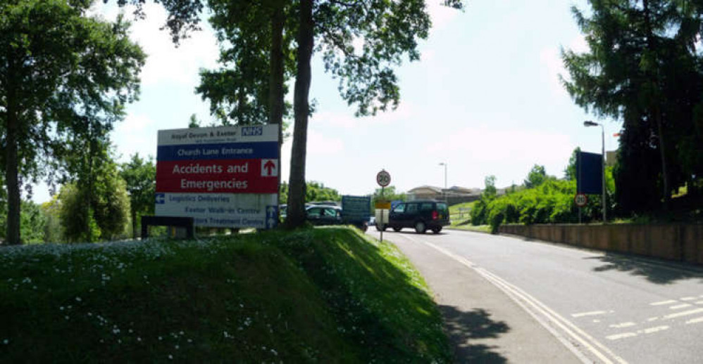 Exeter: Royal Devon & Exeter Hospital Entrance cc-by-sa/2.0 - © Lewis Clarke - geograph.org.uk/p/1342094