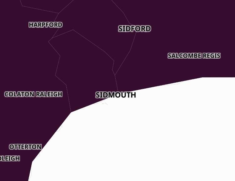 Sidmouth coronavirus map Sidmouth coronavirus map