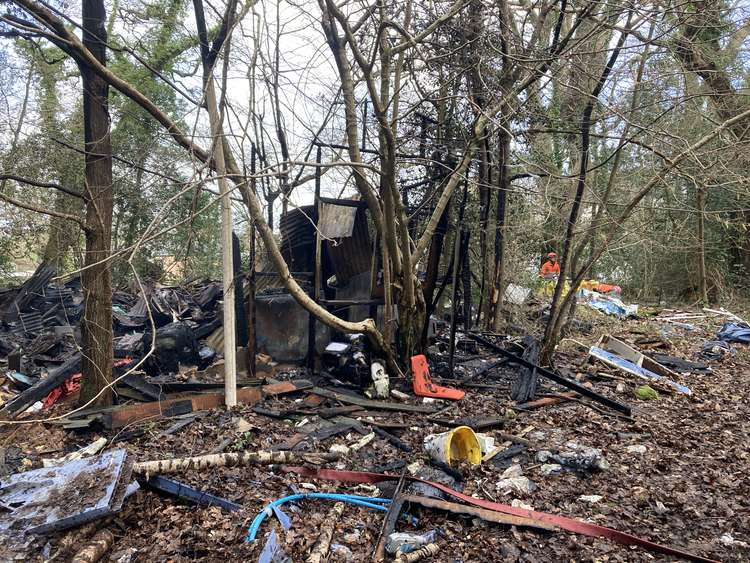 The scout hut has been 'totally destroyed' (Nub News, Will Goddard)