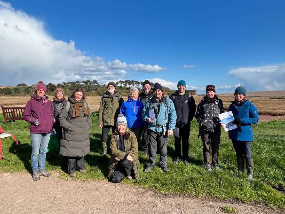 A group of volunteers from East Devon and West Dorset, taking part in the Westcountry Rivers Trust citizen science programme visit the River Otter in Budleigh Salterton