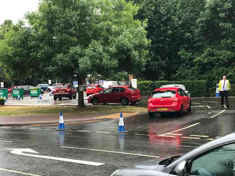 Queues at McDonald's in Street today