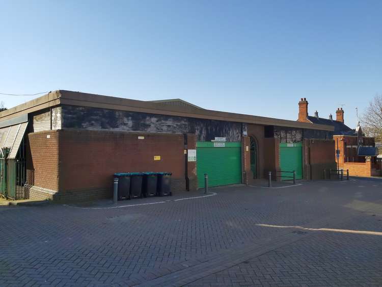 The former indoor market site in Swadlincote