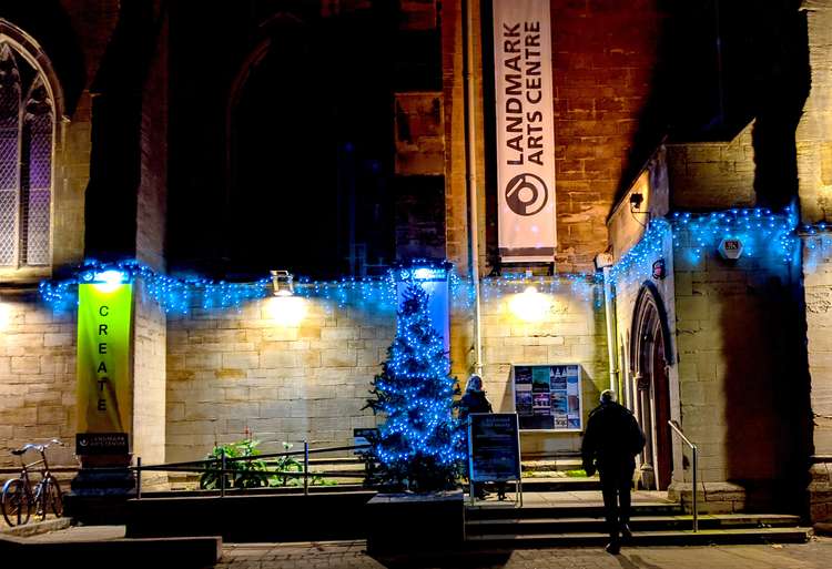 Christmas lights at the Landmark Arts Centre, Teddington