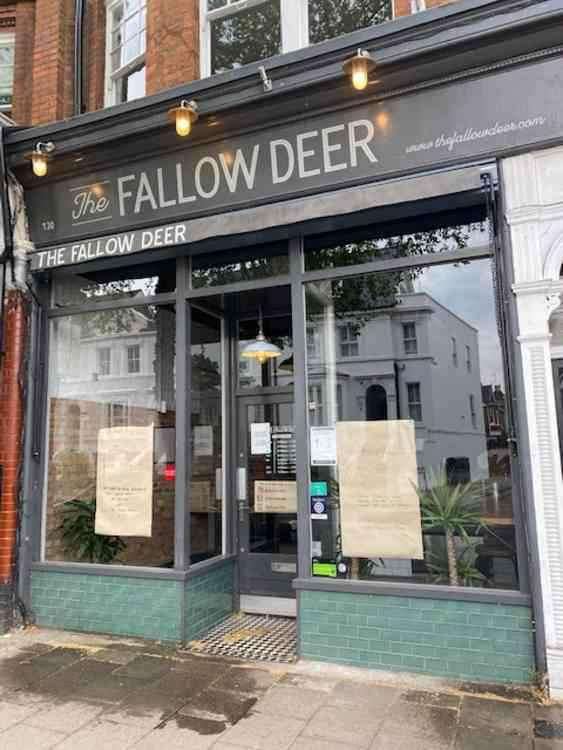 The Fallow Deer cafe on High Street, Teddington has temporarily closed