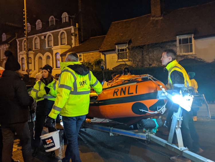 Teddington RNLI took a trip up from the Lock (Image: Ellie Brown)