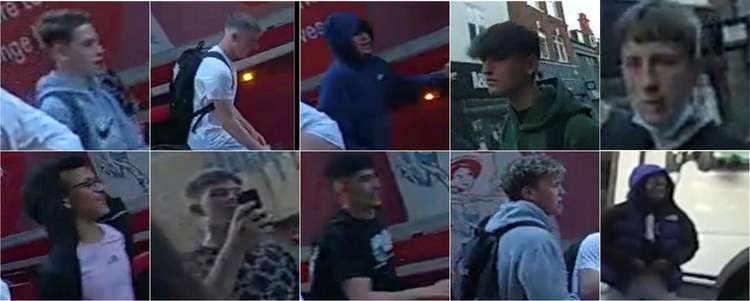 Police are hunting for a group of at least 10 males in relation to a vicious attack that took place in the summer.