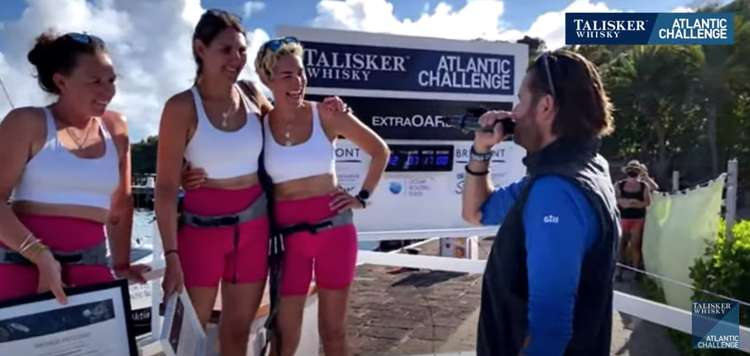 In a post-race interview Kat admitted she felt "wobbly" while Abby was relieved to be on dry land