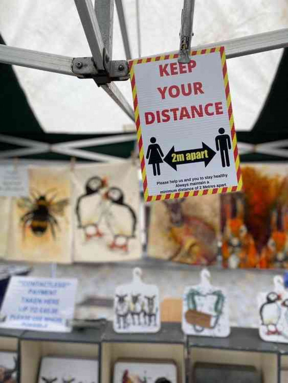 Shoppers will be urged to keep their distance