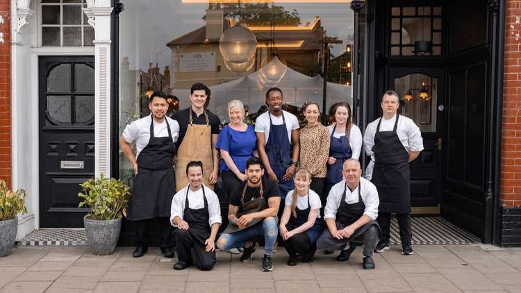 The team at One One Four on Teddington high street. The restaurant won Highly Commended in the 'Fine Dining' category