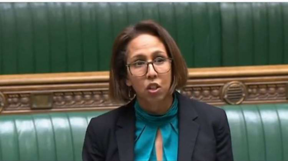 Teddington's MP Munira Wilson speaking in Parliament at a debate on children's mental health