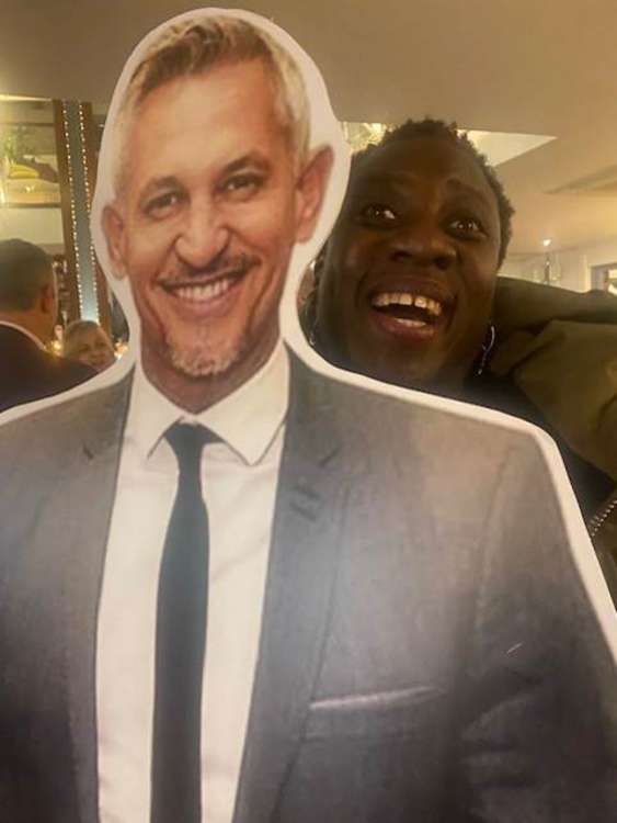 SporTedd guest Toni Corbin takes her £50 cardboard cutout Gary home (Image: SporTedd)