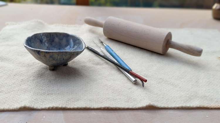 Ceramic pinch pots workshops will be taking place on Sunday