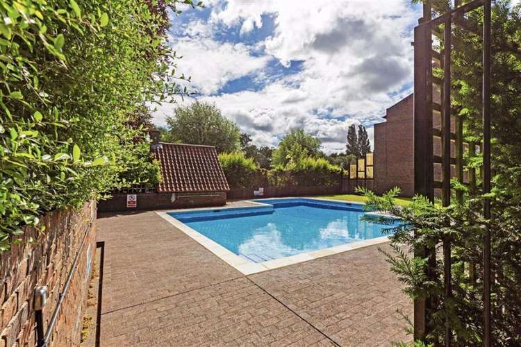 Residents of the property have access to a communal swimming pool (Image: Waterview)