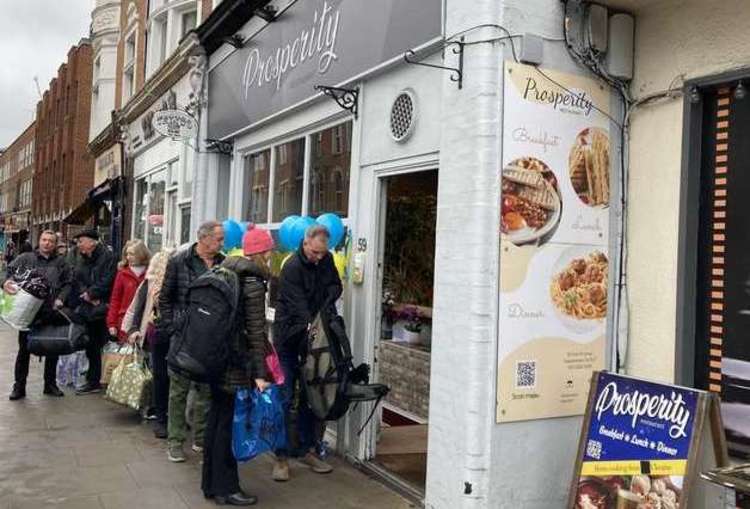 Prosperity restaurant on York Street has been at the centre of a Ukraine relief effort (Image: Nub News)