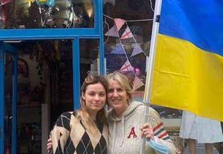 Teddington's Fun Factory is selling flags to support Ukraine