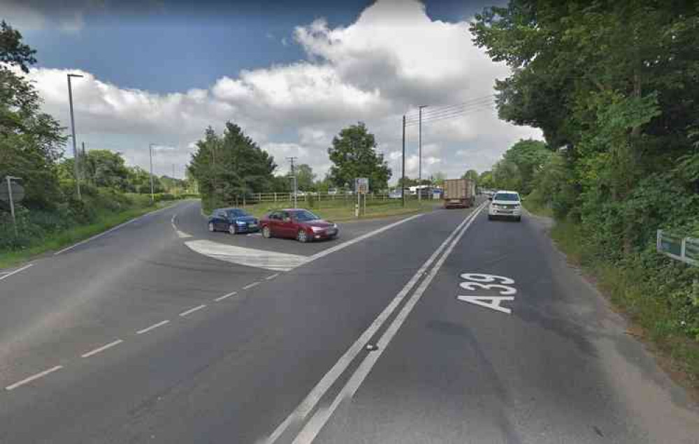 Temporary traffic lights are planned at the Pipers Inn junction next week (Photo: Google Street View)